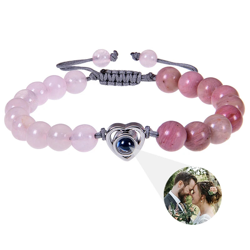 ✨ Personalisiertes Foto Armband – Projektionsarmband mit Bild im Inneren, individuelles Erinnerungsarmband