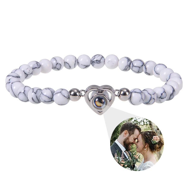 ✨ Personalisiertes Foto Armband – Projektionsarmband mit Bild im Inneren, individuelles Erinnerungsarmband