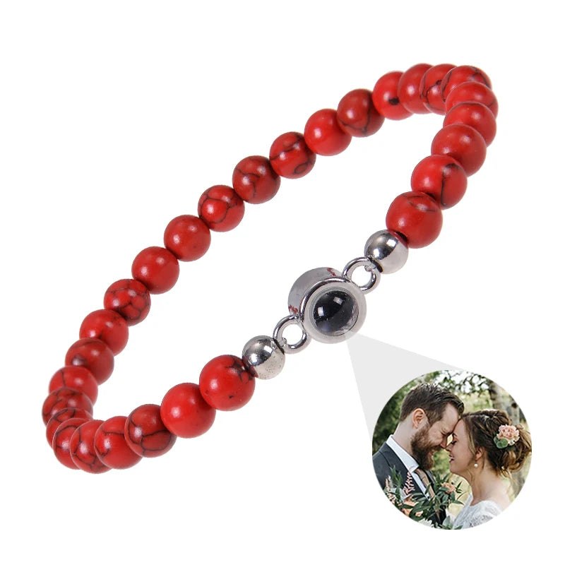 ✨ Personalisiertes Foto Armband – Projektionsarmband mit Bild im Inneren, individuelles Erinnerungsarmband