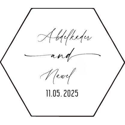 ✨ Personalisierte sechseckige Ringbox – Individuelle Acryl-Ringträgerbox für Verlobung & Hochzeit