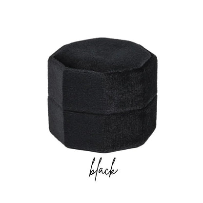 ✨ Personalisierte Samt-Ringbox mit Acryl-Topper – Elegante Ringbox für Verlobung & Hochzeit