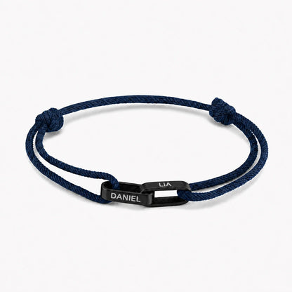 Personalisiertes Paar-Armband mit Gravur ❤️ Name & Datum auf Edelstahl-Armband für Partner