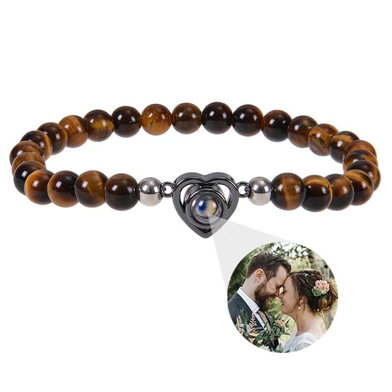 ✨ Personalisiertes Foto Armband – Projektionsarmband mit Bild im Inneren, individuelles Erinnerungsarmband