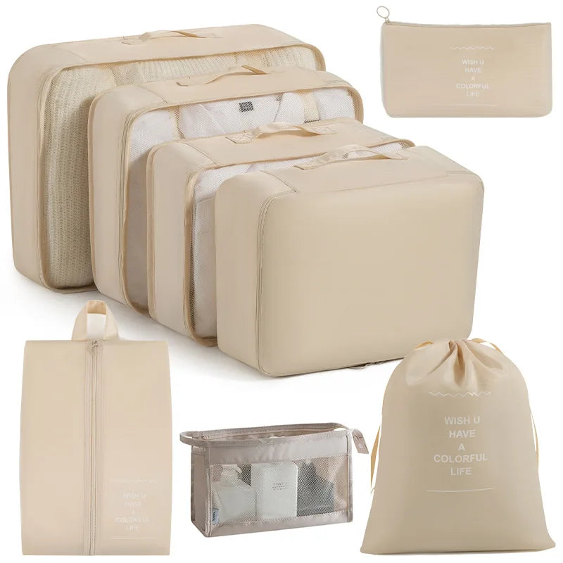 8/6-teiliges Reise-Organizer-Set – Ordnung & Stil für jedes Abenteuer