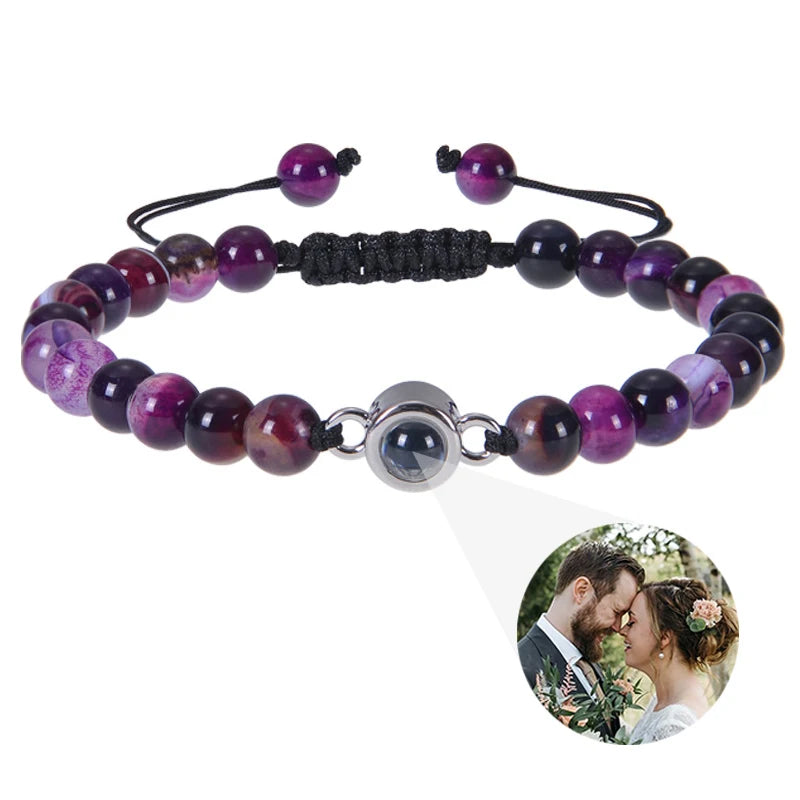 ✨ Personalisiertes Foto Armband – Projektionsarmband mit Bild im Inneren, individuelles Erinnerungsarmband