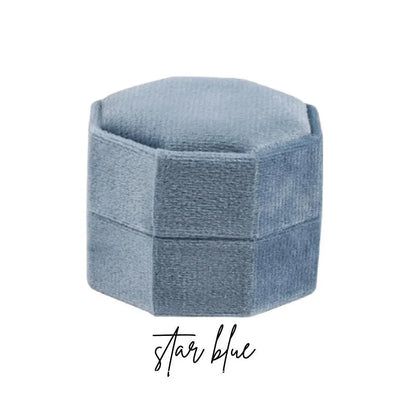 ✨ Personalisierte Samt-Ringbox mit Acryl-Topper – Elegante Ringbox für Verlobung & Hochzeit