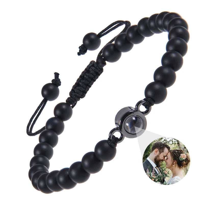 ✨ Personalisiertes Foto Armband – Projektionsarmband mit Bild im Inneren, individuelles Erinnerungsarmband