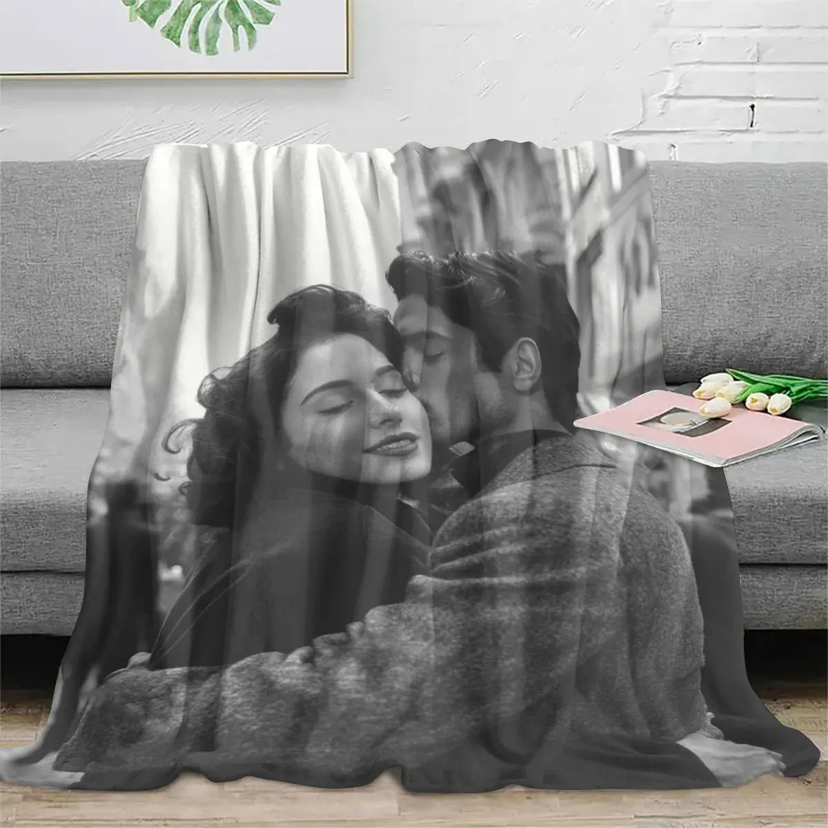 ✨ Personalisierte Foto-Decke – Individuelle Flanelldecke mit eigenem Bild