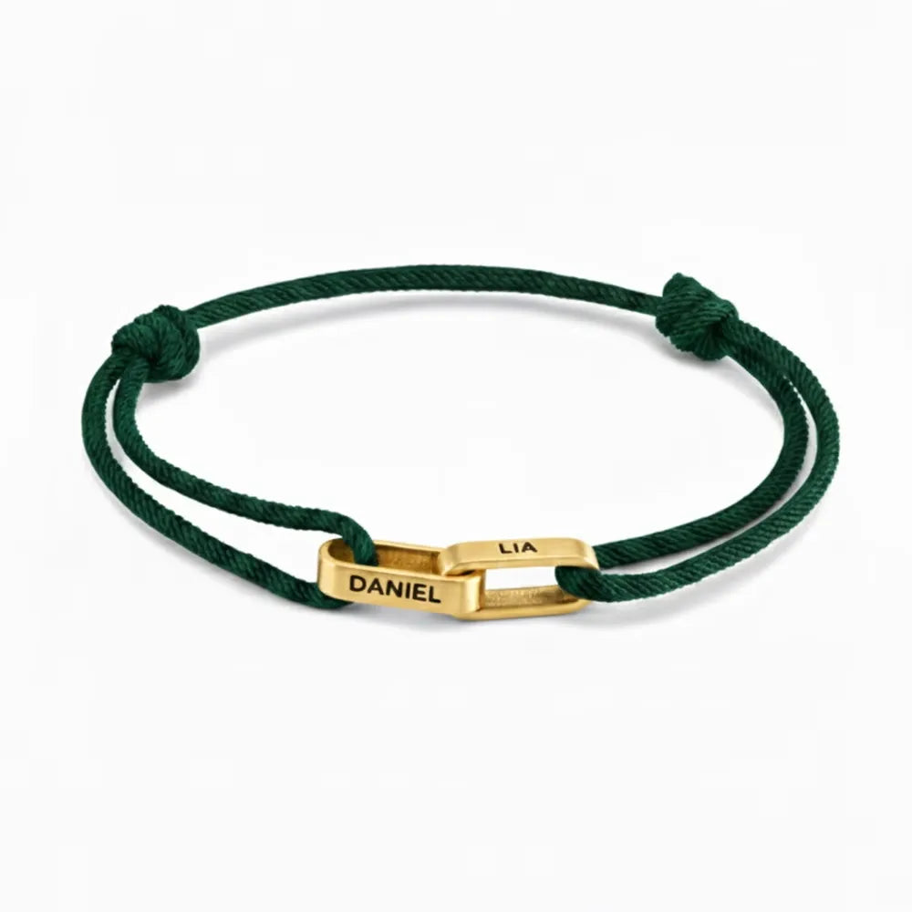 Personalisiertes Paar-Armband mit Gravur ❤️ Name & Datum auf Edelstahl-Armband für Partner