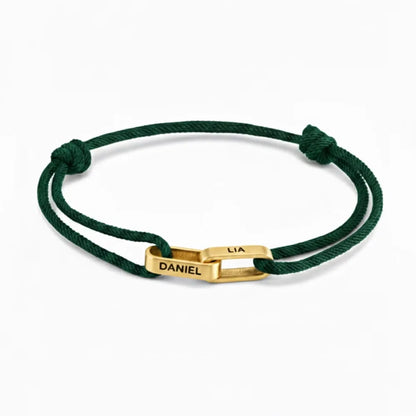 Personalisiertes Paar-Armband mit Gravur ❤️ Name & Datum auf Edelstahl-Armband für Partner