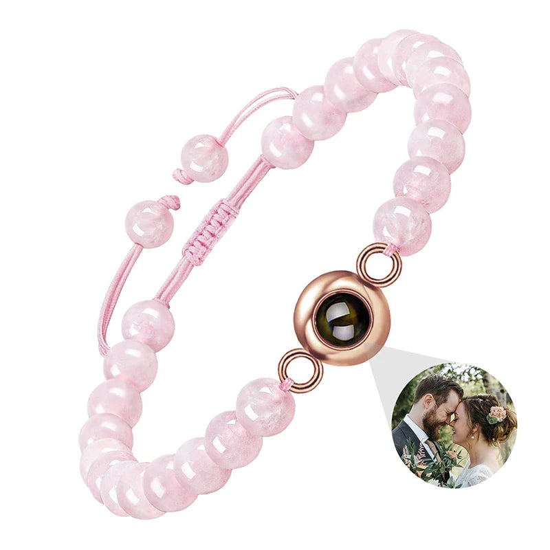 ✨ Personalisiertes Foto Armband – Projektionsarmband mit Bild im Inneren, individuelles Erinnerungsarmband