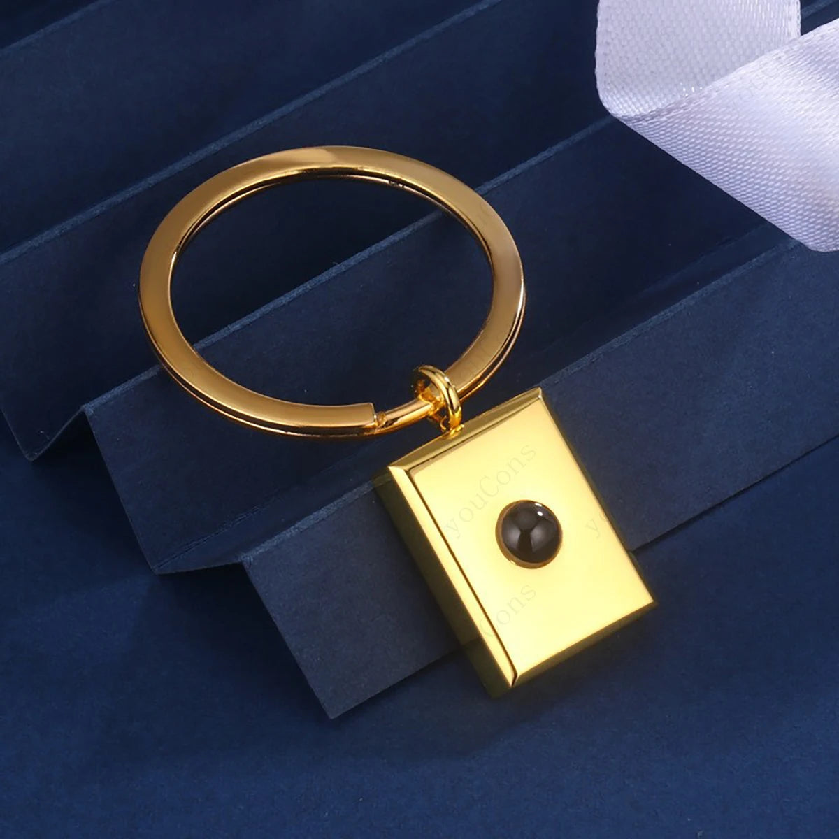 ❤️ Personalisierter Foto Projektions Schlüsselanhänger mit eigenem Bild – Edelstahl Schlüsselanhänger in verschiedenen Designs für Damen & Herren