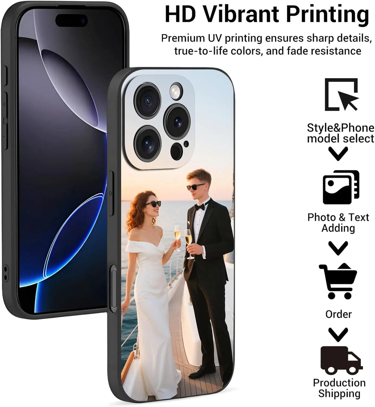 Personalisierte iPhone Hülle mit Foto 📱 Matte Handyhülle für iPhone 17, 16, 15, 14 & weitere