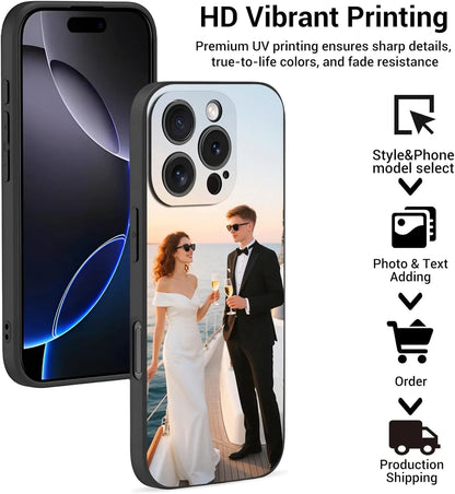Personalisierte iPhone Hülle mit Foto 📱 Matte Handyhülle für iPhone 17, 16, 15, 14 & weitere