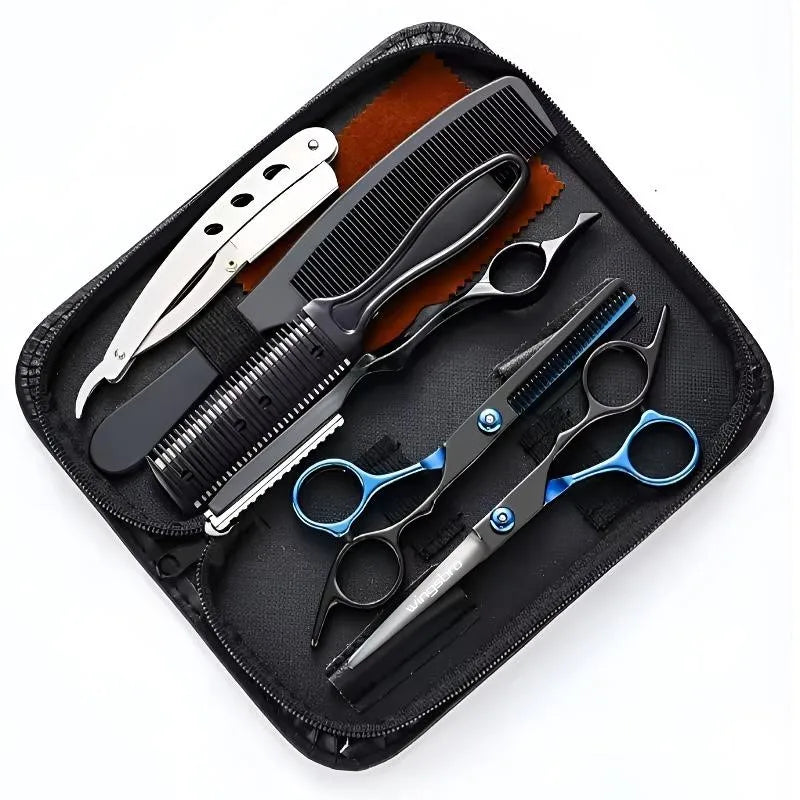 Japanisches 6,5" Haarscheren-Set – Präzise Friseurschere & Rasiermesser für professionelle Haarschnitte