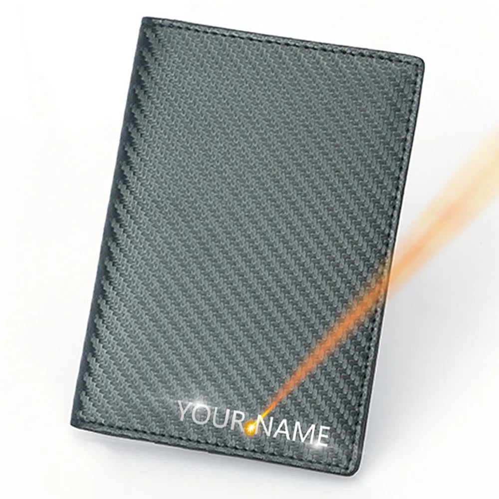 Herren-Geldbörse aus echtem Rindsleder 🖤 RFID Reisepass-Etui mit 4 Kartenfächern