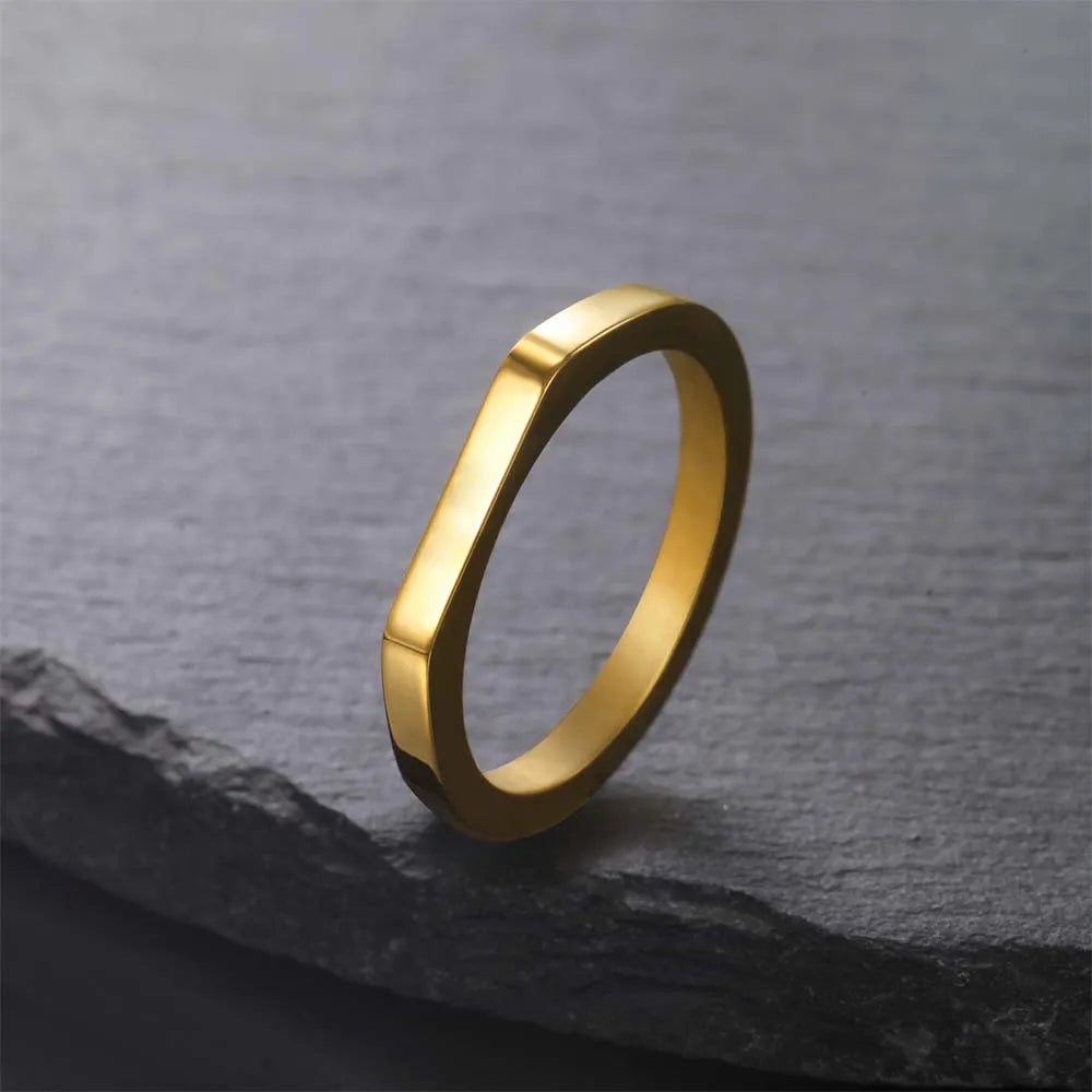 💍 Personalisierte Partnerringe mit Gravur – ❤️ Edelstahl Ringe mit Namen für Paare – 🎁 Verlobungsring, Ehering & Geschenk für Verliebte