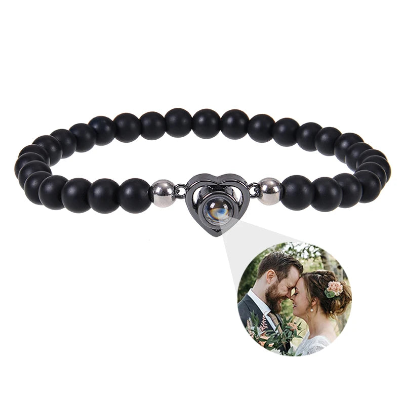 ✨ Personalisiertes Foto Armband – Projektionsarmband mit Bild im Inneren, individuelles Erinnerungsarmband