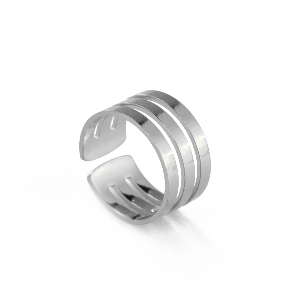 ✨ Personalisierter Ring mit Gravur – Namensring aus Edelstahl für Paare, Geschenk für Liebe & Familie