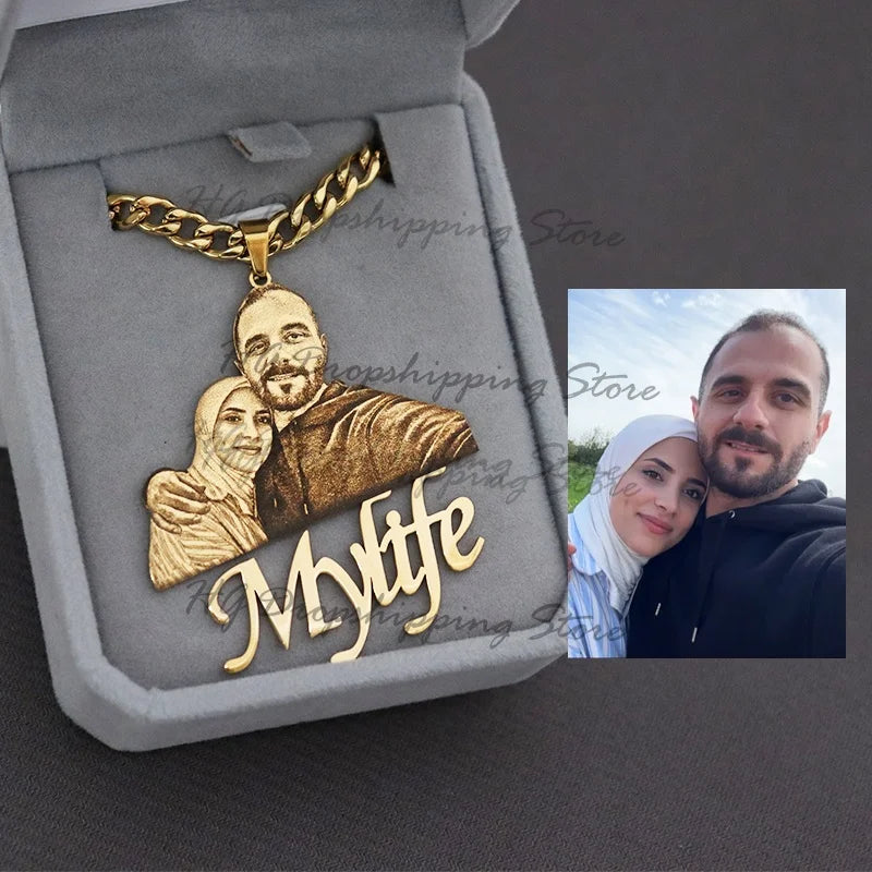 Personalisierte Foto- & Namenshalskette – Individueller Schmuck mit persönlicher Bedeutung