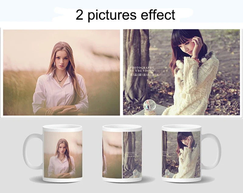 ✨ Personalisierte magische Foto-Tasse – Farbwechsel Tasse mit eigenem Bild, Logo oder Text