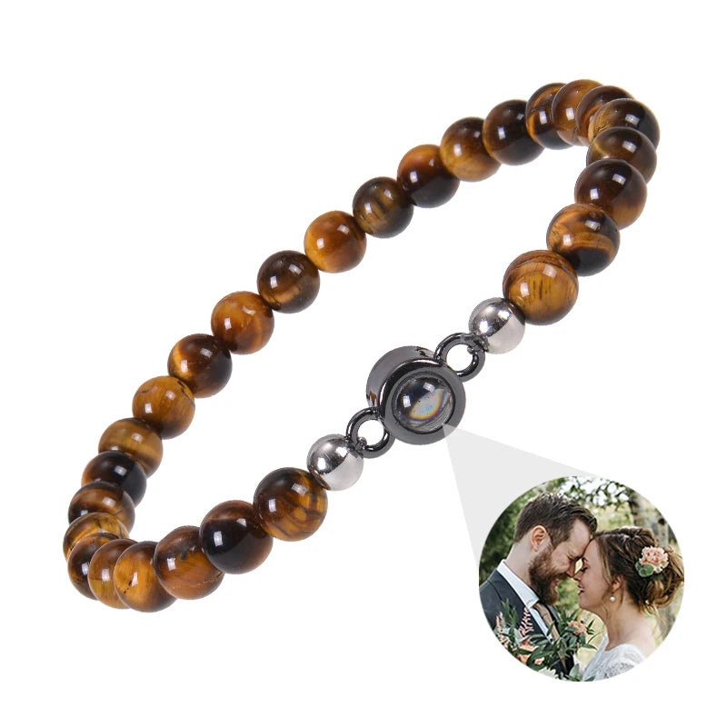 ✨ Personalisiertes Foto Armband – Projektionsarmband mit Bild im Inneren, individuelles Erinnerungsarmband