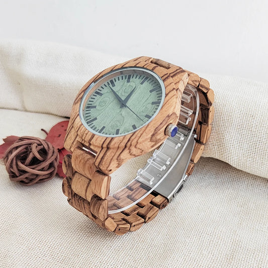 ⌚ Vintage Holz Armbanduhr für Damen & Herren – 🌳 Elegante Quarz Uhr aus Holz – 🎁 Stilvolles Geschenk für Geburtstag & Weihnachten