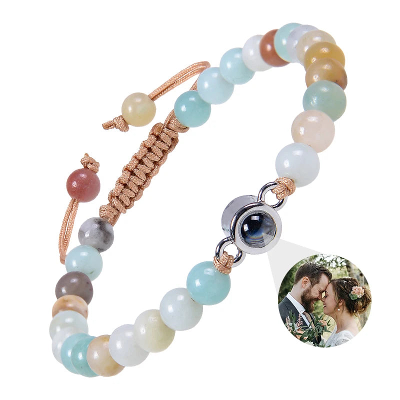 ✨ Personalisiertes Foto Armband – Projektionsarmband mit Bild im Inneren, individuelles Erinnerungsarmband