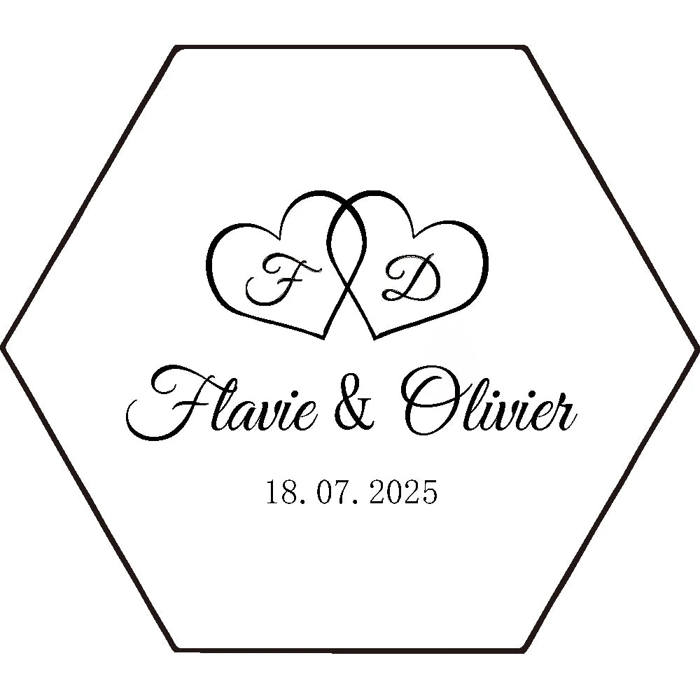 ✨ Personalisierte sechseckige Ringbox – Individuelle Acryl-Ringträgerbox für Verlobung & Hochzeit