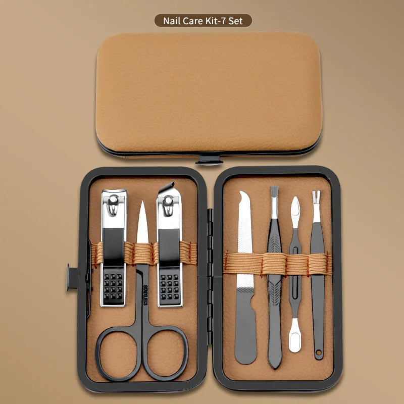 Professionelles Maniküre- & Pediküre-Set – 7 bis 24-teiliges Edelstahl-Nagelpflege-Kit für Hände & Füße