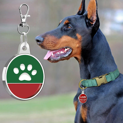 🐶 Personalisierte Hundemarke aus Edelstahl – Graviertes Namensschild für Hunde & Katzen