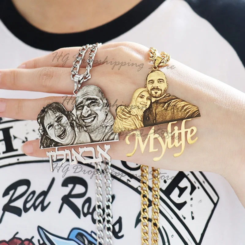 Personalisierte Foto- & Namenshalskette – Individueller Schmuck mit persönlicher Bedeutung