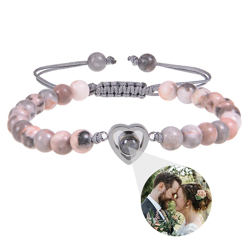 ✨ Personalisiertes Foto Armband – Projektionsarmband mit Bild im Inneren, individuelles Erinnerungsarmband