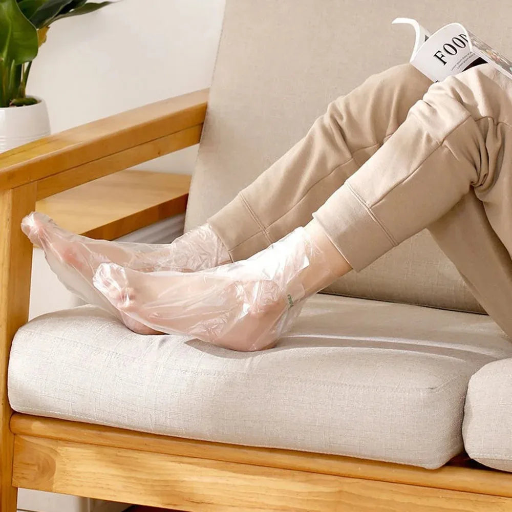 100er-Set Einweg-Fußmasken – Hygienische Abdeckungen für Pflege, Spa & Zuhause