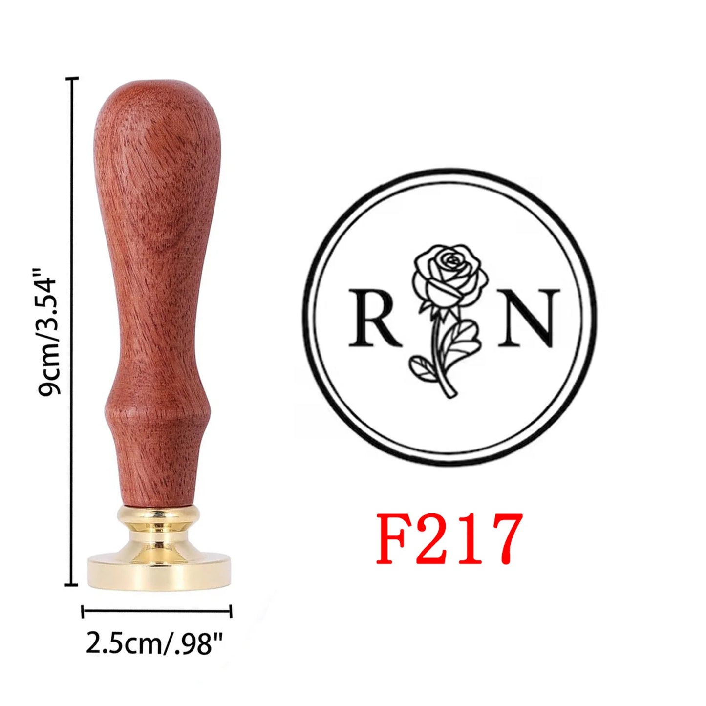 🕯️ Personalisierter Wachssiegel Stempel Set mit Holzgriff – 💍 Individueller Logo & Initialen Siegelstempel für Hochzeitseinladung – ✨ Vintage Wachs Siegel DIY Set