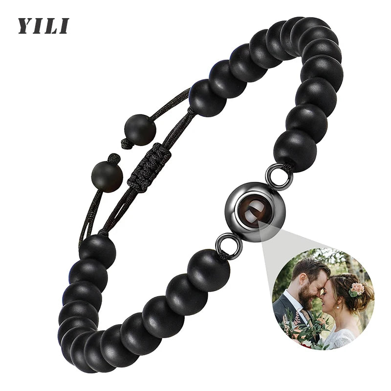 ✨ Personalisiertes Foto Armband – Projektionsarmband mit Bild im Inneren, individuelles Erinnerungsarmband