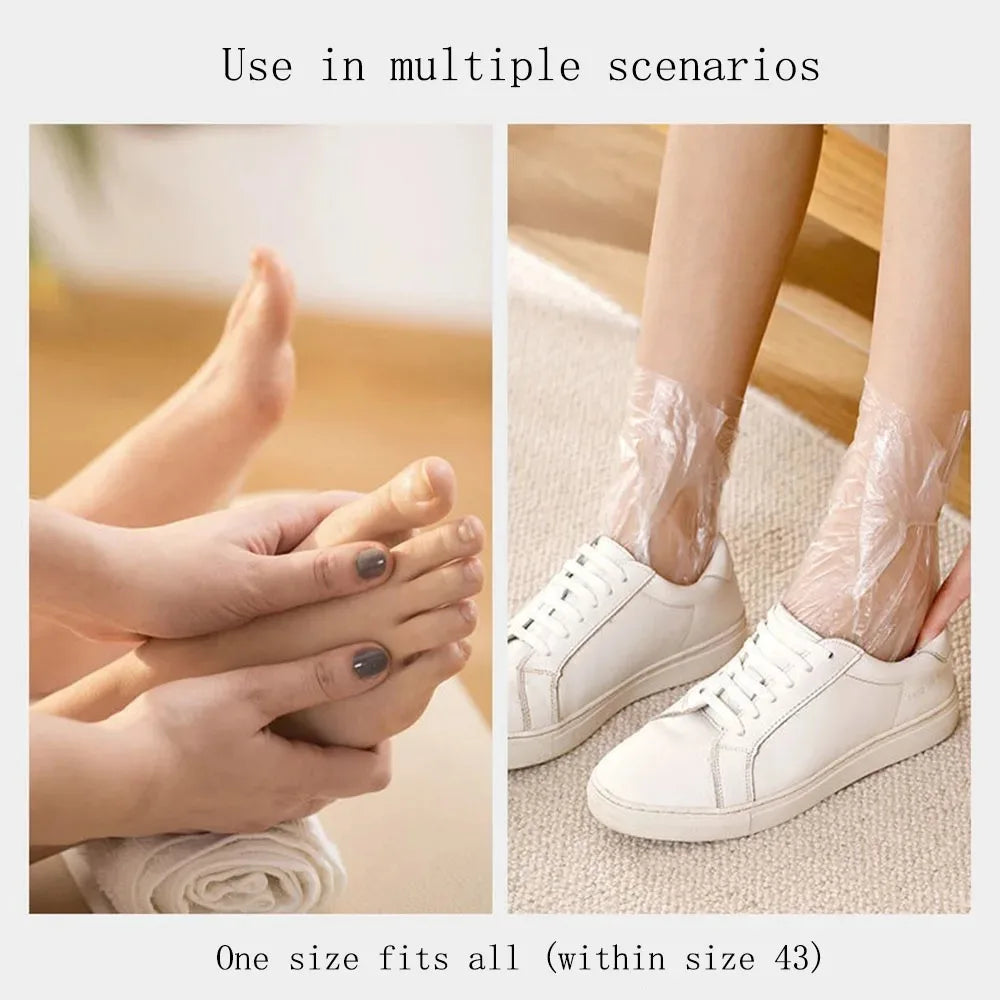 100er-Set Einweg-Fußmasken – Hygienische Abdeckungen für Pflege, Spa & Zuhause