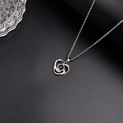 ❤️ Personalisierte Foto Projektions Halskette mit eigenem Bild – Edelstahl Kette für Damen in verschiedenen Designs