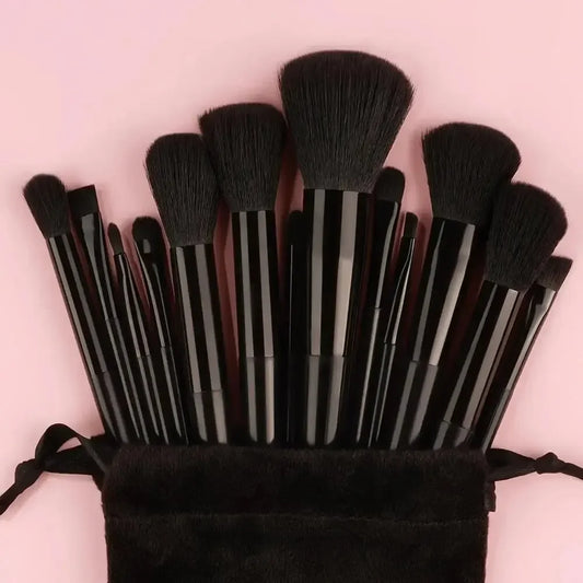 Professionelles Make-up-Pinsel-Set (13–16-teilig) – Weiche Kosmetikpinsel für Foundation, Puder, Lidschatten & mehr