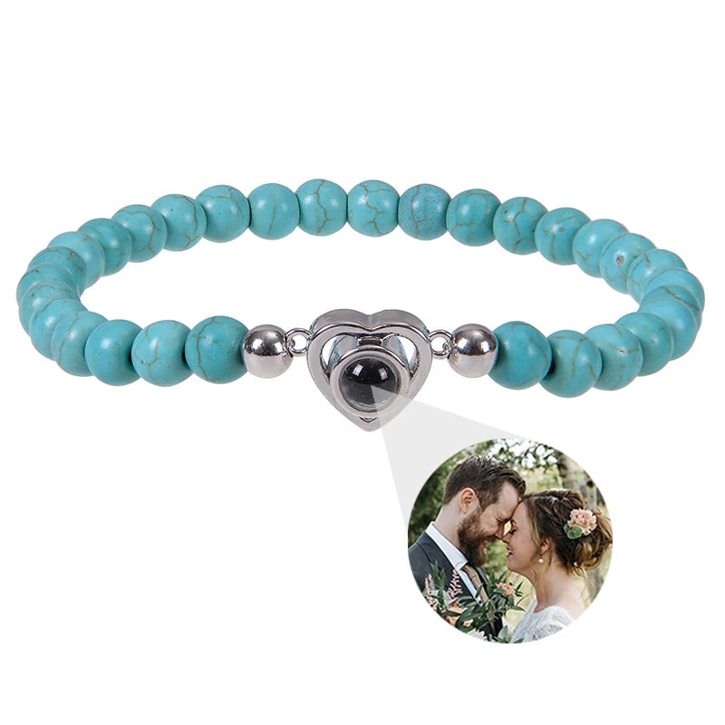 ✨ Personalisiertes Foto Armband – Projektionsarmband mit Bild im Inneren, individuelles Erinnerungsarmband