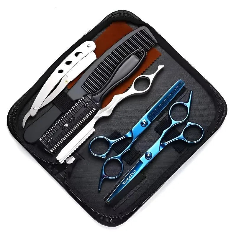 Japanisches 6,5" Haarscheren-Set – Präzise Friseurschere & Rasiermesser für professionelle Haarschnitte