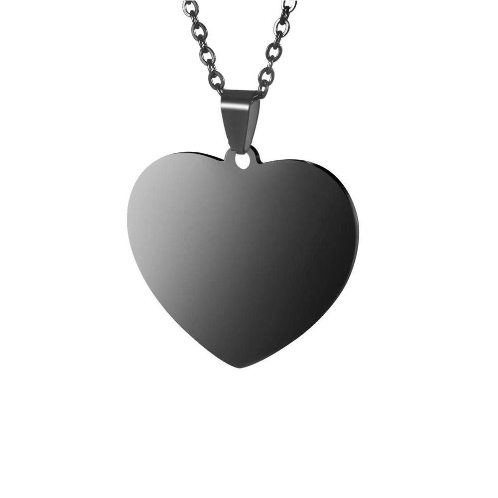 ✨ Personalisierte Foto Halskette Herz – Gravur Kette mit Bild & Name aus Edelstahl für Damen