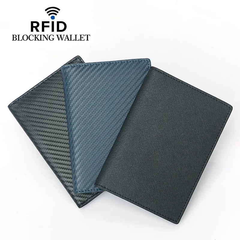 Herren-Geldbörse aus echtem Rindsleder 🖤 RFID Reisepass-Etui mit 4 Kartenfächern