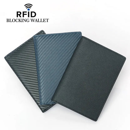 Herren-Geldbörse aus echtem Rindsleder 🖤 RFID Reisepass-Etui mit 4 Kartenfächern