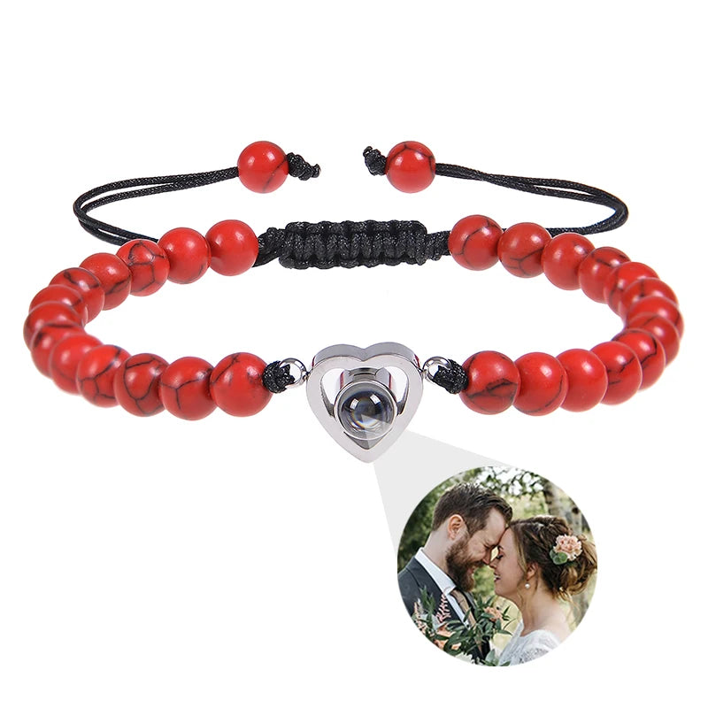✨ Personalisiertes Foto Armband – Projektionsarmband mit Bild im Inneren, individuelles Erinnerungsarmband