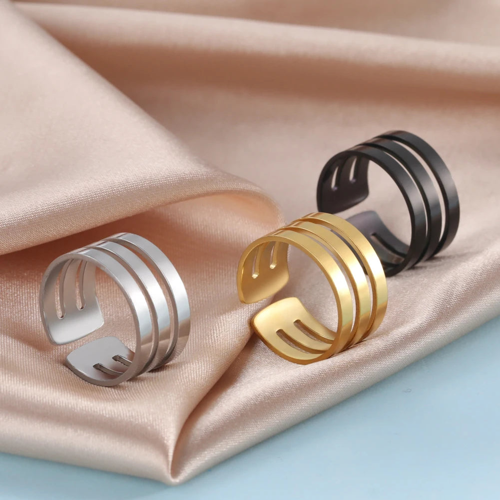 ✨ Personalisierter Ring mit Gravur – Namensring aus Edelstahl für Paare, Geschenk für Liebe & Familie