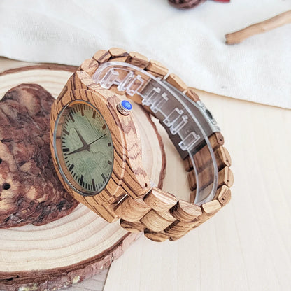 ⌚ Vintage Holz Armbanduhr für Damen & Herren – 🌳 Elegante Quarz Uhr aus Holz – 🎁 Stilvolles Geschenk für Geburtstag & Weihnachten