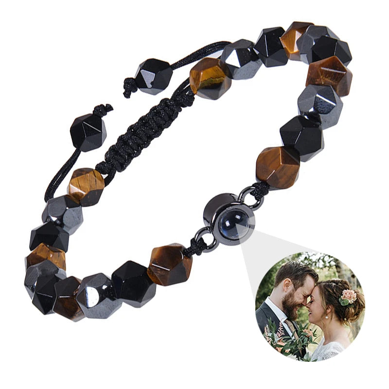 ✨ Personalisiertes Foto Armband – Projektionsarmband mit Bild im Inneren, individuelles Erinnerungsarmband