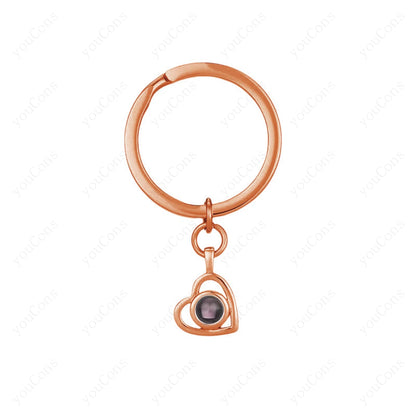 ❤️ Personalisierter Foto Projektions Schlüsselanhänger mit eigenem Bild – Edelstahl Schlüsselanhänger in verschiedenen Designs für Damen & Herren