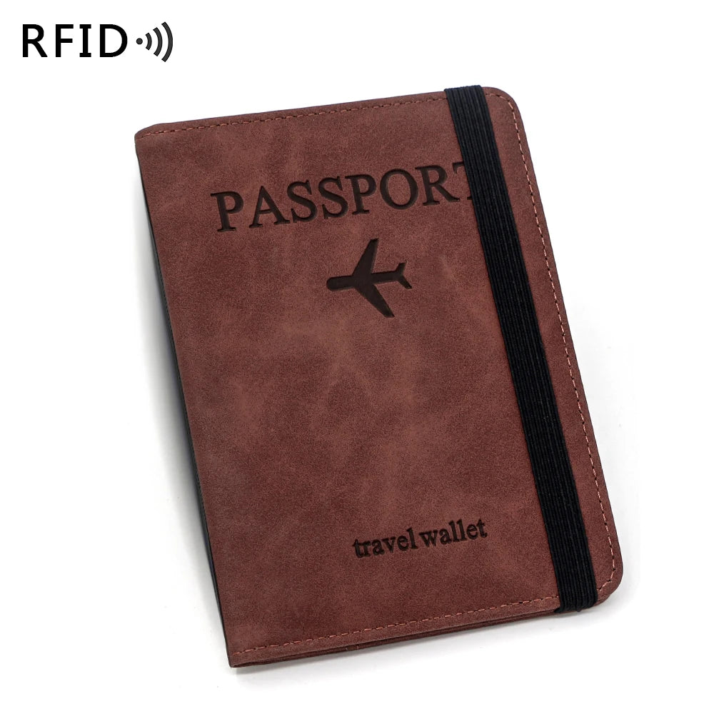 Personalisierte Reisepasshülle mit Namensgravur ✈️ RFID Passetui & Reisebrieftasche für Damen und Herren